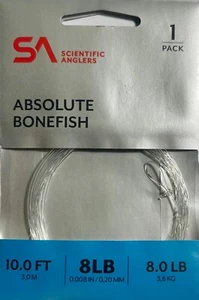 Scientific Anglers Absolute Bonefish Leader paquete de 1 10' 8 lb - Imagen 1 de 1