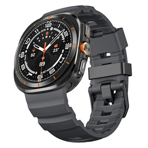 Sportowy silikonowy pasek do Samsung Galaxy Watch Ultra 47m metalowa klamra gumowy pasek - Zdjęcie 1 z 20
