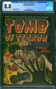 Tomb of Terror #5 (1952) ⭐ CGC 8.0 ⭐ Golden Age Pre-Code Horror Harvey Comic - Bild 1 von 2