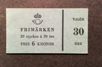 BroadviewStamps Booklet SALE.  Sweden #517a MNH F. Partial book.  See notes. - Image 1 of 4