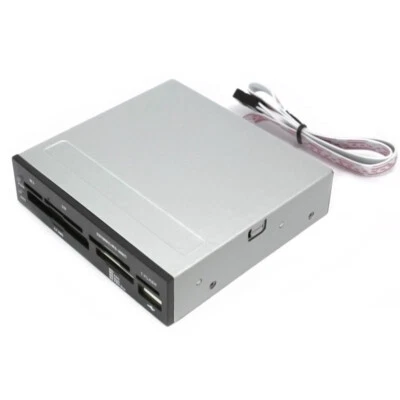 US 3.5 USB 2.0 Internal Card Reader For Micro SD SDHC MMS Pro XD M2 CF Black - Image 1 of 4