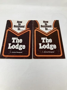 (x2) How To Respond To The Lodge L. James Rongstad Paperback Freemason Masonic - Picture 1 of 9