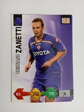 CARD FOOTBALLERS ADRENALYN XL PANINI 2009/10 FLORENTINA ZANETTI EXCELLENT