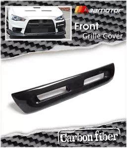 Carbon Fiber Front Bumper Center Grille Cover fits Mitsubishi Evolution X EVO 10 - Bild 1 von 5