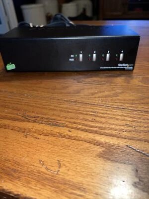 StarTech.com (SV431DDUSB) 4-Port DVI VGA External KVM Switch With Cords. - Image 1 of 4