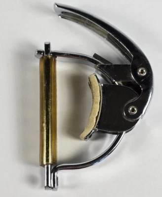 Capo de guitarra Hamilton EE. UU. de colección años 70, metal cromado de acción rápida  Foto 1 de 4