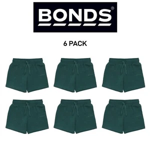 Bonds Kids Tech Sweats Short Lightweight Soft Rib Waistband Sporty 6 Pack KVQPK - Picture 1 of 3