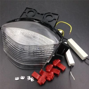 Clear LED Tail Brake Turn Signal Light For Kawasaki Ninja 650R ER6F ER6N 06-08 - Picture 1 of 10