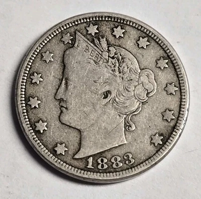 1883 with Cents Liberty "V" Nickel VF - Image 1 of 2