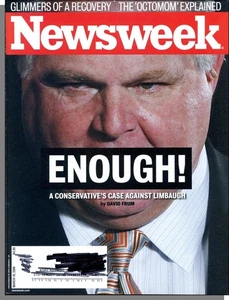 Newsweek - 2009, March 16 - A Conservative's Case Against Rush Limbaugh - Picture 1 of 1