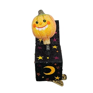 Patricia Breen Jolly Surprise Jack-O-Lantern Orange Pumpkin Halloween Ornament - Picture 1 of 6