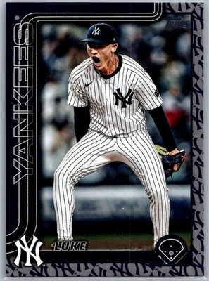 2025 Topps серия 2 LUKE WEAVER #506 NY Yankees логотип команды граница SSP - Изображение 1 из 3