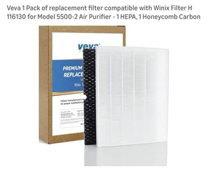 replacement filter compatible with Winix Filter H 116130 for Model 5500-2  - Picture 1 of 12