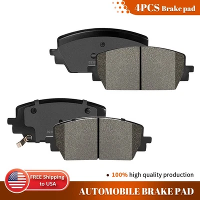For 2021 2022 2023 Kia Sorento Hyundai Santa Cruz Fe Front Ceramic Brake Pads - Image 1 of 4