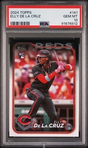 2024 Topps Elly De La Cruz Rookie #141 PSA 10 GEM MINT Cincinnati Reds - Picture 1 of 2