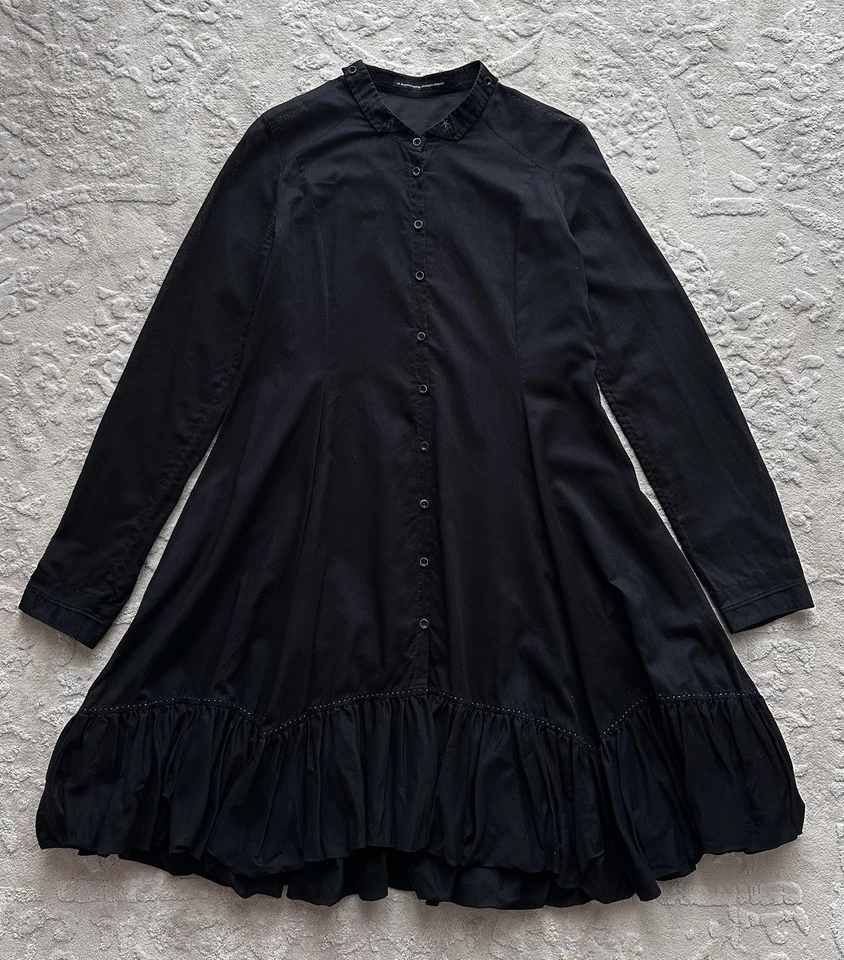 Marithe Francois Girbaud Ladies Avant Garde Black Long Sleeve Dress Size M - Image 1 of 4