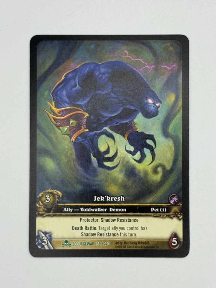 World of Warcraft TCG Scourgewar 98/270 Extended Art Jek’kresh - Image 1 of 1