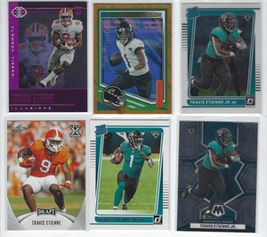 Travis Etienne Jr Lot (6) RC Football Cards 2021-24 Panini Optic Inserts Jaguars - Picture 1 of 2