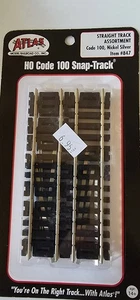 Atlas HO Scale Code 100 Straight Snap Track Surtido (12) Artículo 847 - Imagen 1 de 2