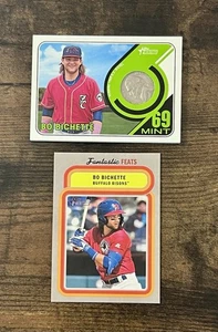 BO BICHETTE Lot of 2 Heritage Minors! ‘18 69 MINT Nickel & ‘19 FF! BLUE JAYS! - Picture 1 of 5