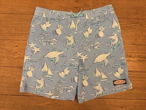 Vineyard Vines Badehose Kinder Gr. M 12/14 blau chappy gefüttert Strand Maritim - Bild 1 von 5