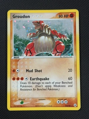 Groudon 102/101 HOLO Pokémon Card EX Hidden Legends Holo Rare *2 - Image 1 of 4