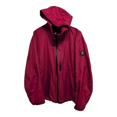 Chic-Fil-A Team Jacket Sz M Red Waterproof Breathable Hooded Employee Jacket - Image 1 of 4