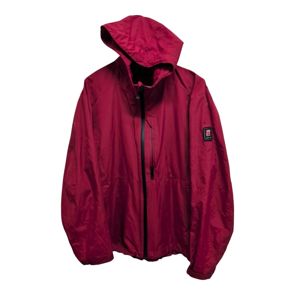 Chic-Fil-A Team Jacket Sz M Red Waterproof Breathable Hooded Employee Jacket - Image 1 of 4