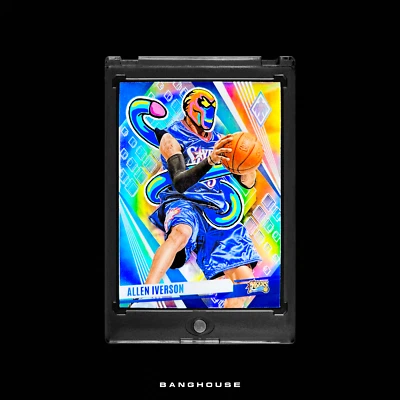1/1 ALLEN IVERSON 💎 SILVER PRIZM SSP 💎 NEW PENINI: ONE OF ONE ART - Image 1 of 4