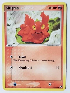 Tarjeta Pokémon Slugma 73/115 VLP - 2005 EX Unseen Forces - Arte Tomokazu Komiya - Imagen 1 de 4