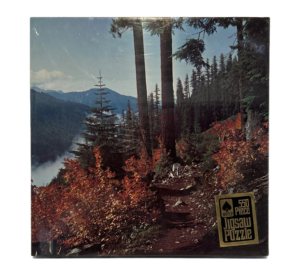 Vintage Jigsaw Puzzle "Cascade Trail". Hoyle Products 1985 Release.