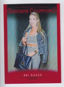 2021 UD GOODWIN CHAMPIONS BRI BAKER RED PARALLEL PLATINUM SP #45 Master Chef - Picture 1 of 1