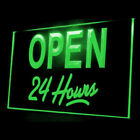 110022 Open 24 Hours Bar Motel Shop Store Cafe Display Neon Sign 16 Color