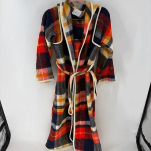 Accappatoio Pigiama Vintage Rosso e Blu Peluche Stile Avvolgente con Cravatta Bambina 12 - Foto 1 di 8