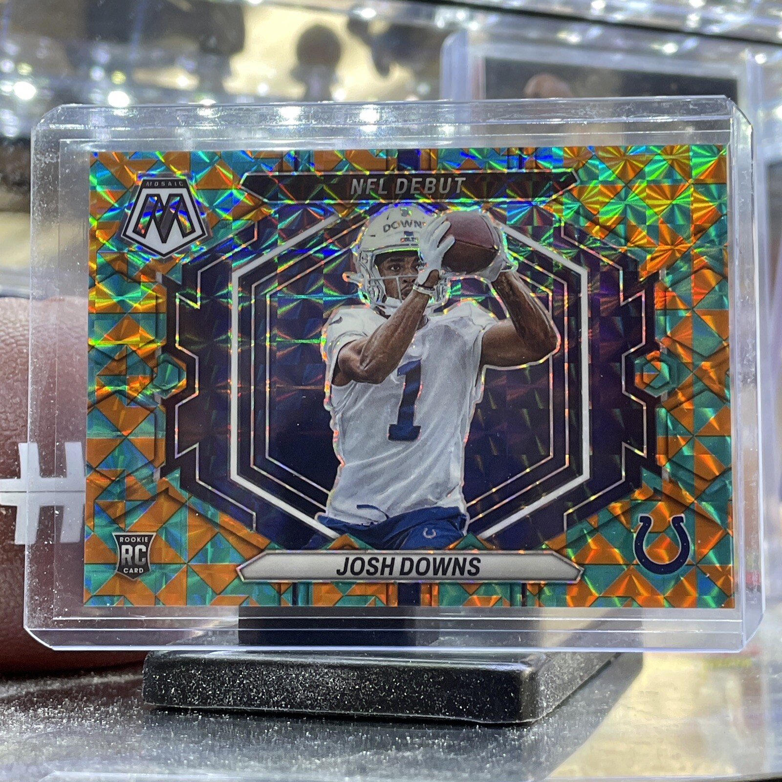 2023 Panini Mosaic Josh Downs Rookie NFL Debut Tessellation Mosaic /15 COLTS RC