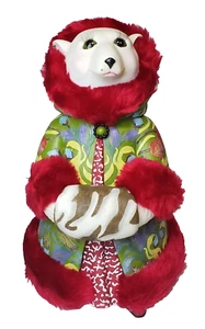 MARGARET LE VAN Cold Shoulders AURORA Polar Bear RARE Artisan Flair Artist 12" - Picture 1 of 12