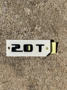 Malibu Equinox Traverse Cadillac Rear Turnk Tailgate 2.0T Deck Lid Emblem Black - Picture 1 of 4