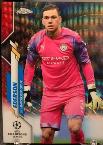 2019-20 Topps Chrome UEFA Ederson #89 Red Wave Refractor /10 SSP RARE! - Bild 1 von 3