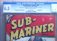 Sub-Mariner Comics #22  CGC 6.5 Timely 1947 Bondage Cover Kaltenbach Collection