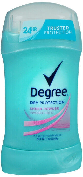 DEGREE DRY PROTECTION WOMEN INVISIBLE/SOLID SHEER POWDER 1.6OZ - Изображение 1 из 1