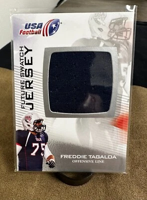 2012 Upper Deck USA Football Box Set Future Swatch Jersey Freddie Tagaloa #FS-18 - Image 1 of 2