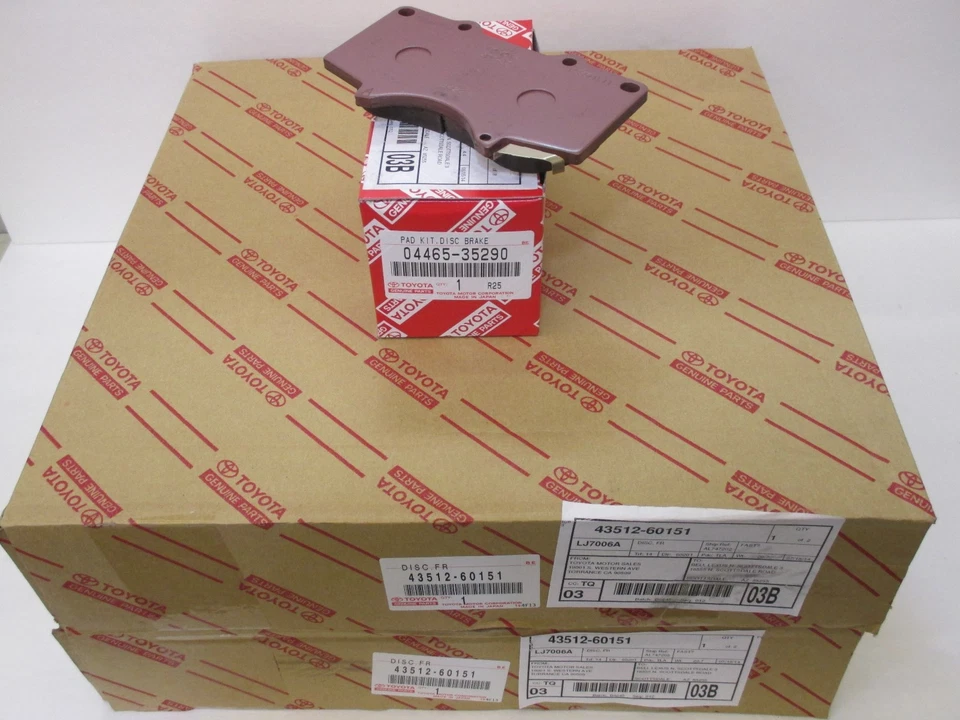 LEXUS OEM FACTORY FRONT BRAKE PADS AND ROTOR SET 2003-2009 GX470 - Image 1 of 1