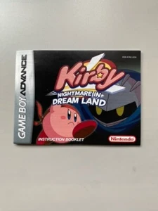 IA Kirby Nightmare In Dreamland Nintendo Gameboy Advance NUR Anleitung Top Zustand - Bild 1 von 2