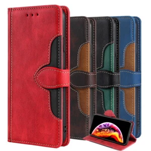 Luxury Stand Cover Genuine Leather Case For Xiaomi Mi 14 12 11 10T 9 8 X6 F2 X3 - Picture 1 of 18