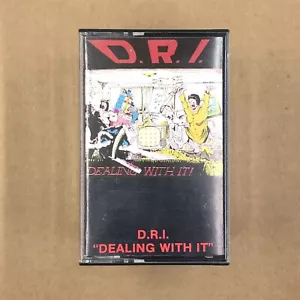 DRI Cassette Tape 80s Punk Metal Thrash DEALING WITH IT DIRTY ROTTEN IMBECILES - Picture 1 of 7