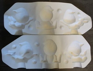 Clay Magic Ceramic Slip Mold Three Ghosts 1957 - Picture 1 of 2