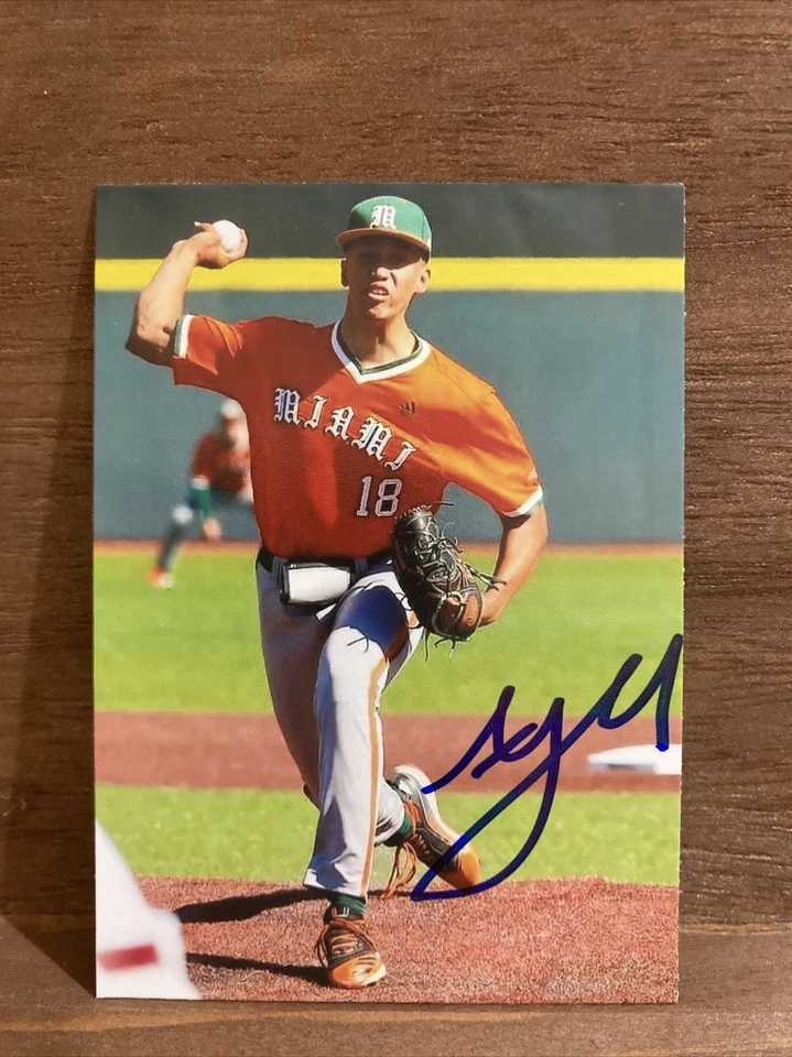 Alex McFarlane - 2022 MLB Draft Phillies Autograph Custom Card 4th Rd - Miami - Image 1 of 1