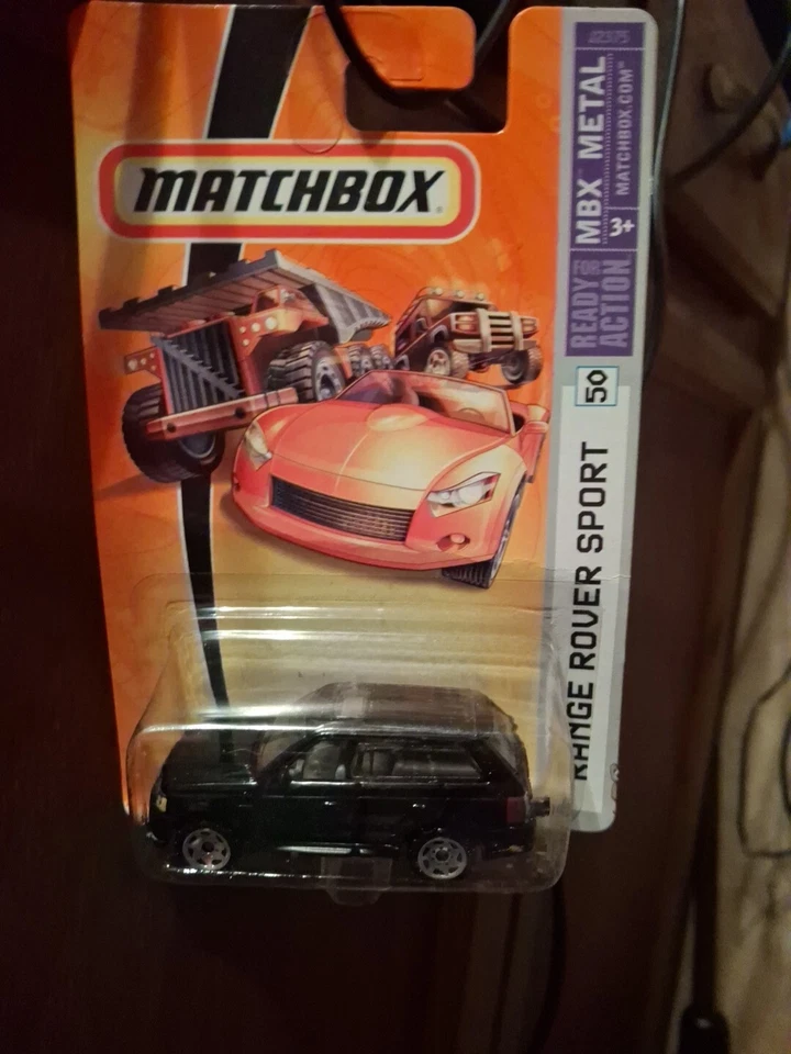 Matchbox #50 Range Rover Sport Black Satin Sawblade wheels 2006 FAST SHIPPING - Image 1 of 1