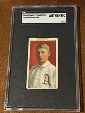 1910 T206 Piedmont Cigarettes Eddie Collins Portrait Error! SGC Authentic HOF