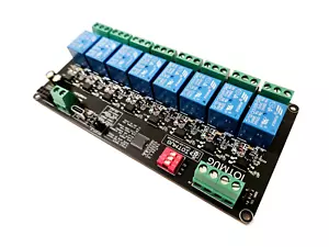 Modulo relè elettromagnetico 8 canali I2C Arduino Raspberry doppia alimentazione TIPO C - Foto 1 di 24